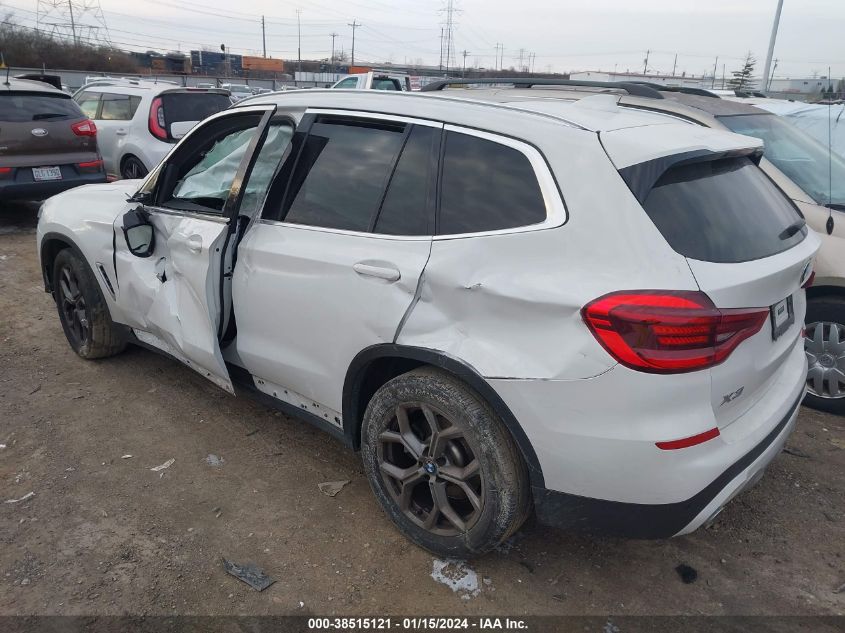 2021 BMW X3 XDRIVE30I - 5UXTY5C01M9F29393