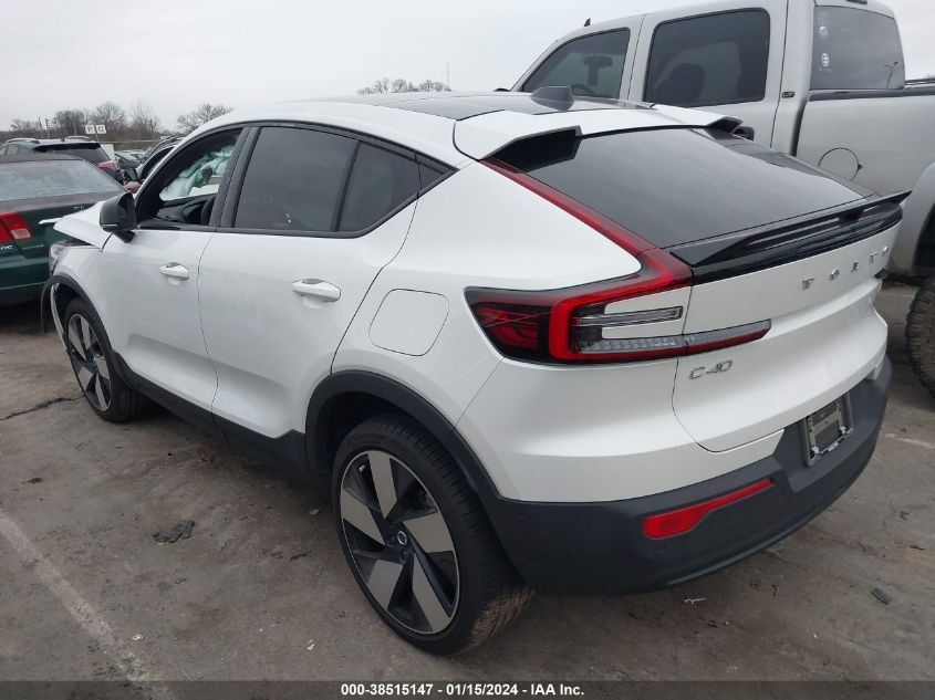 2023 VOLVO C40 RECHARGE PURE ELECTRIC RECHARGE ULTIMATE YV4ED3GM8P2058616