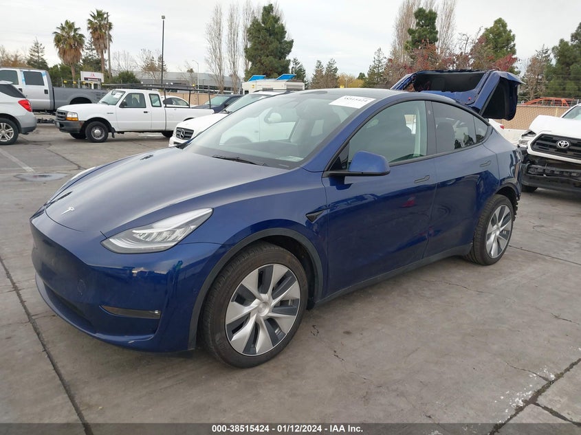 VIN 5YJYGDEE8MF241063 2021 TESLA MODEL Y LONG RANGE DUAL MOTOR ALL-WHEEL DRIVE
