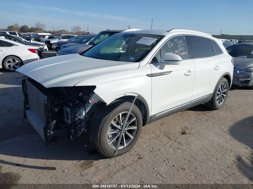 VIN 2LMPJ6J99NBL01349 2022 LINCOLN NAUTILUS STANDARD