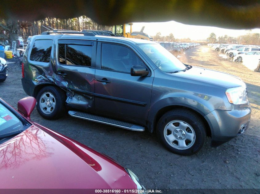 2013 HONDA PILOT LX - 5FNYF4H20DB057840
