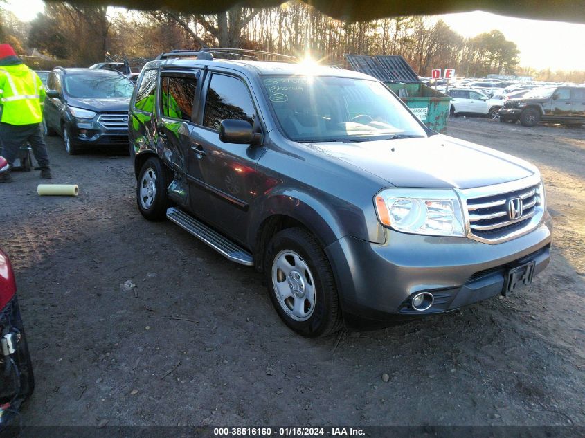 2013 HONDA PILOT LX - 5FNYF4H20DB057840