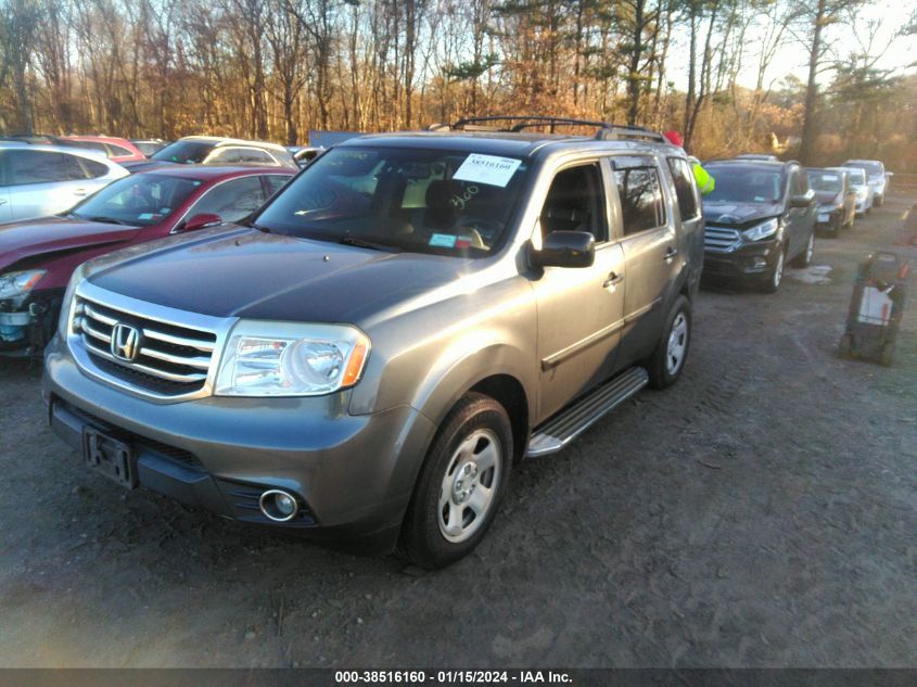 2013 HONDA PILOT LX - 5FNYF4H20DB057840