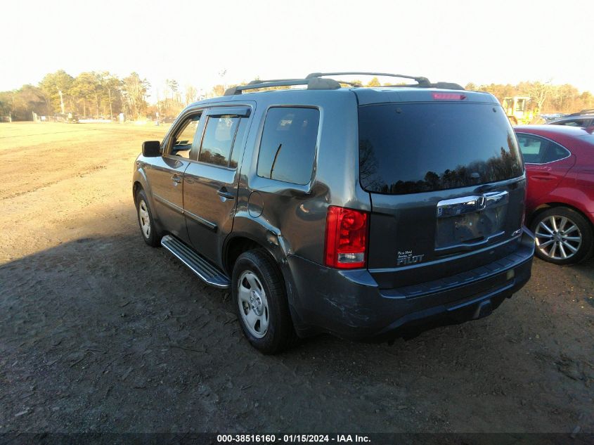 2013 HONDA PILOT LX - 5FNYF4H20DB057840