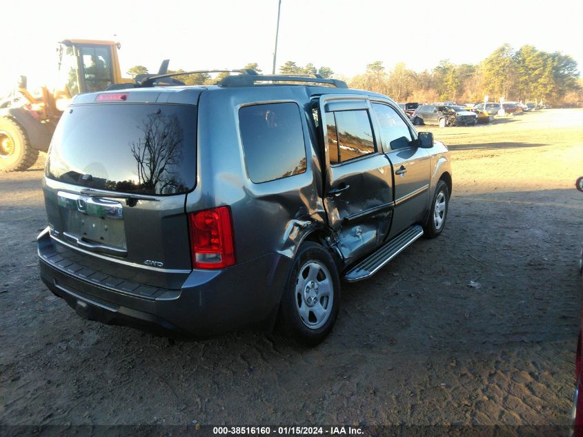 2013 HONDA PILOT LX - 5FNYF4H20DB057840