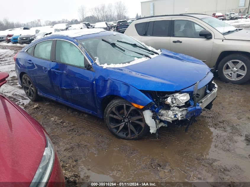 Lot #2541527913 2019 HONDA CIVIC SPORT salvage car