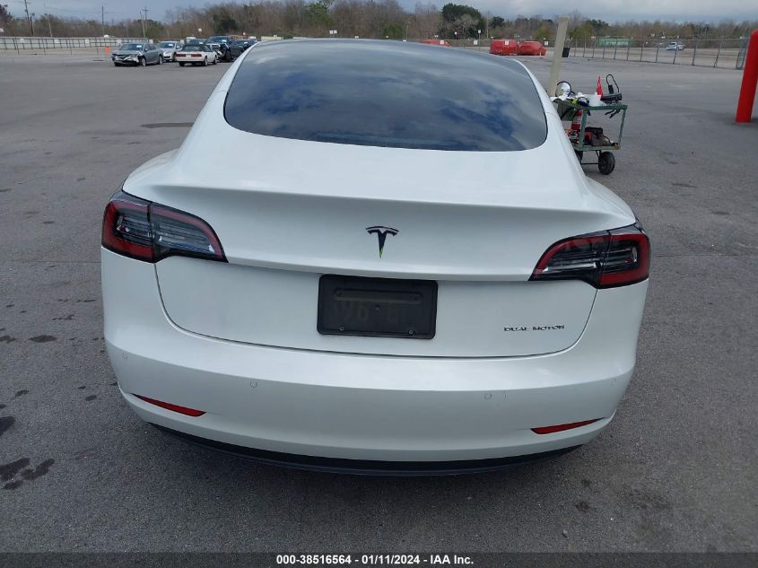 2021 TESLA MODEL 3 LONG RANGE DUAL MOTOR ALL-WHEEL DRIVE - 5YJ3E1EB4MF924253