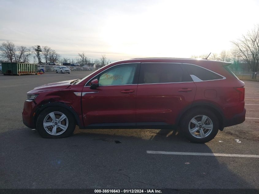 2022 KIA SORENTO LX - 5XYRG4LC1NG159014