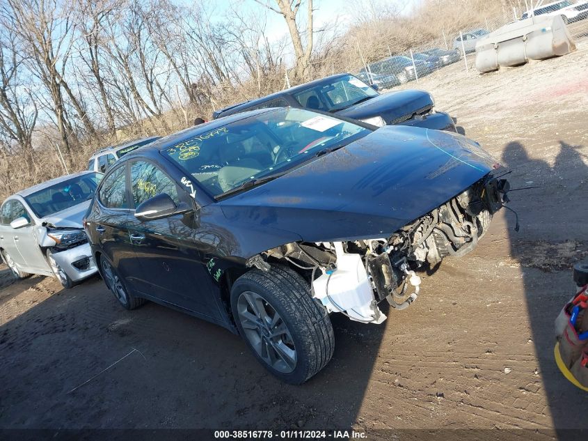 2017 HYUNDAI ELANTRA LIMITED - KMHD84LF9HU289896