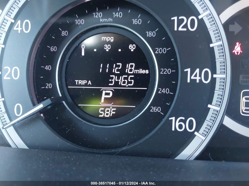 2013 HONDA ACCORD EXL - 1HGCR3F80DA015830