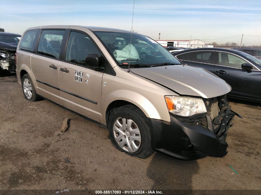 2014 DODGE GRAND CARAVAN SE - 2C4RDGBG7ER156142