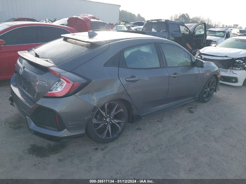 2017 HONDA CIVIC SPORT TOURING - SHHFK7H98HU225360