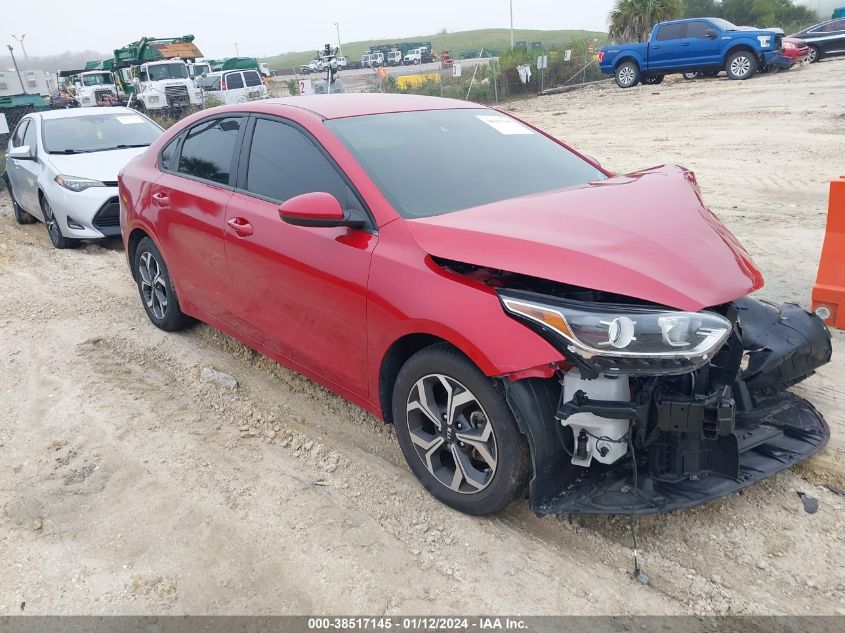 Lot #2525407163 2021 KIA FORTE LXS salvage car