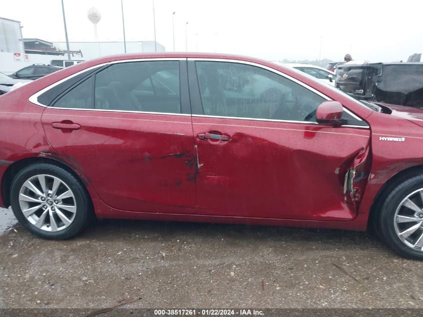 2015 TOYOTA CAMRY HYBRID XLE - 4T1BD1FK5FU174963
