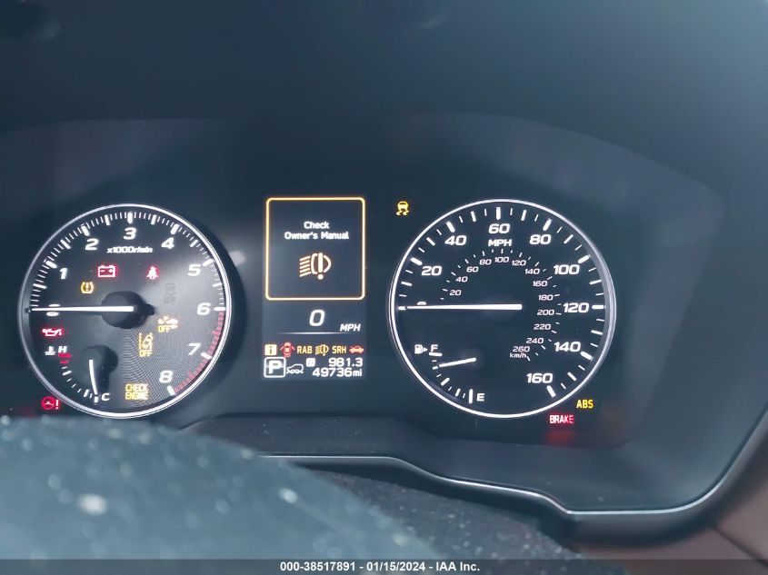 2020 SUBARU OUTBACK TOURING LDL - 4S4BTGPD1L3204242
