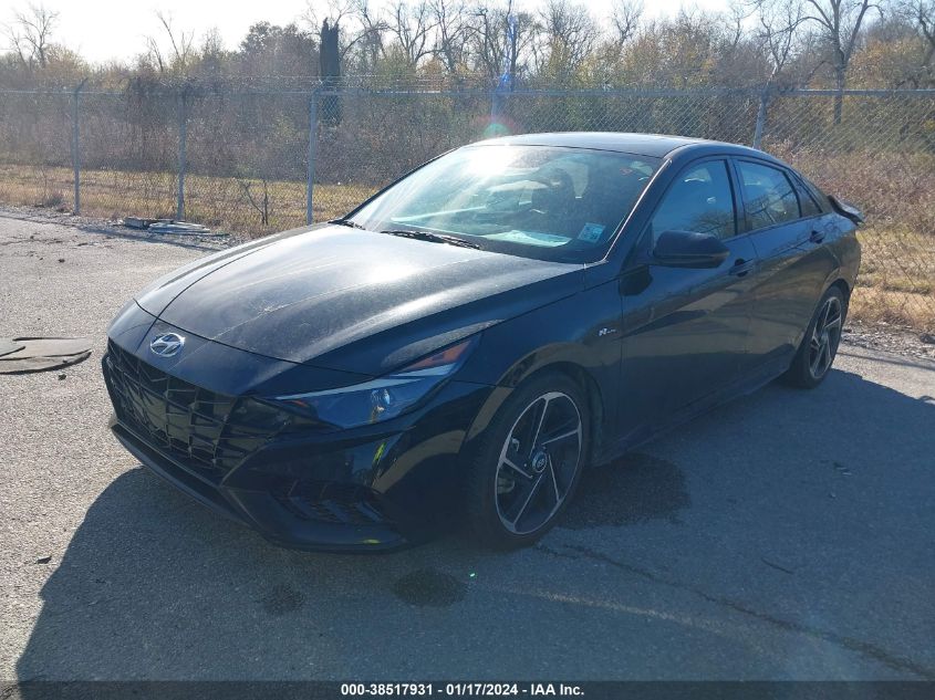 2022 HYUNDAI ELANTRA N LINE - KMHLR4AFXNU342659