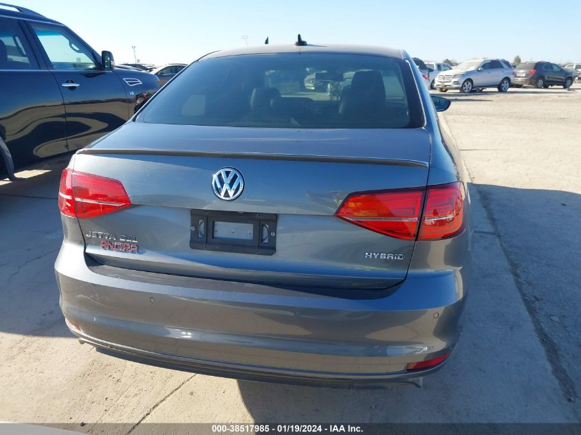 2016 VOLKSWAGEN JETTA HYBRID SEL PREMIUM 3VW637AJ1GM269503