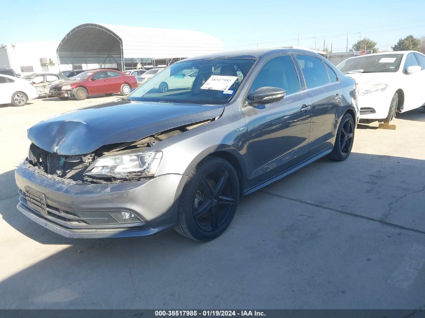 2016 VOLKSWAGEN JETTA HYBRID SEL PREMIUM 3VW637AJ1GM269503