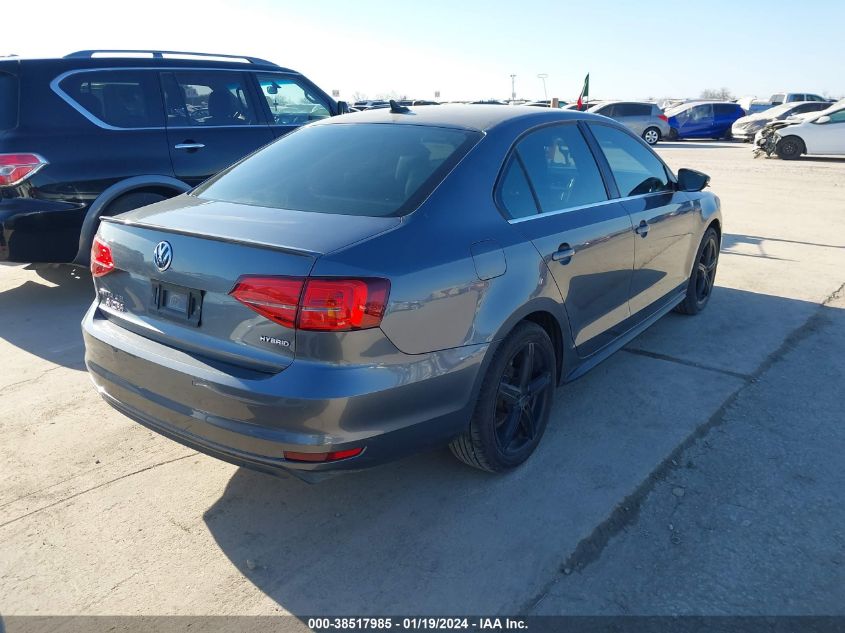 2016 VOLKSWAGEN JETTA HYBRID SEL PREMIUM 3VW637AJ1GM269503