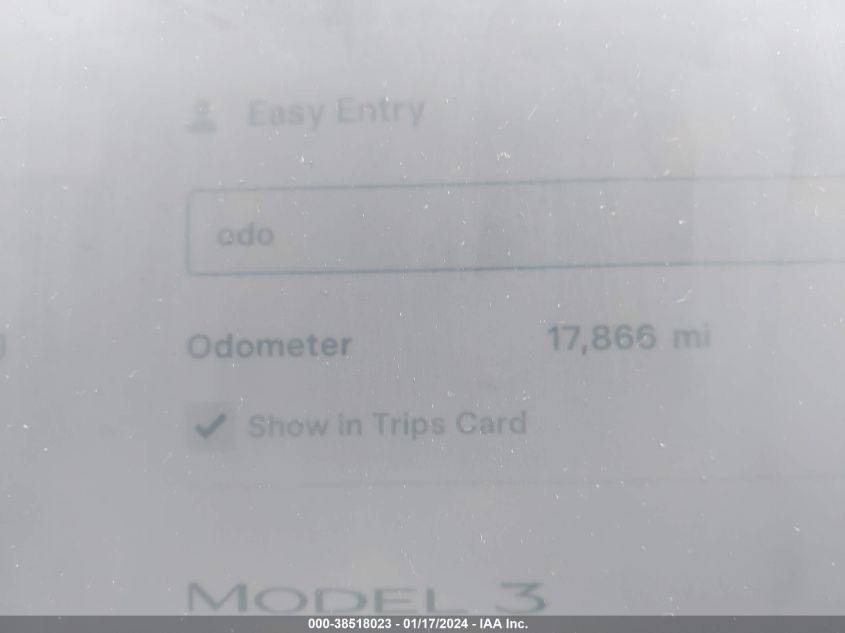 2022 TESLA MODEL 3 - 5YJ3E1EB1NF328549