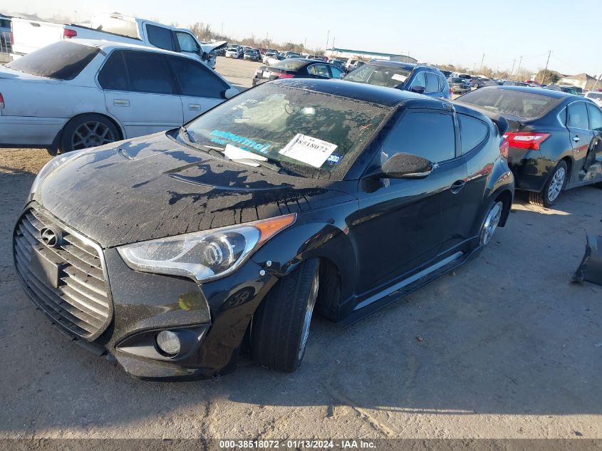 2015 HYUNDAI VELOSTER TURBO - KMHTC6AE7FU236630