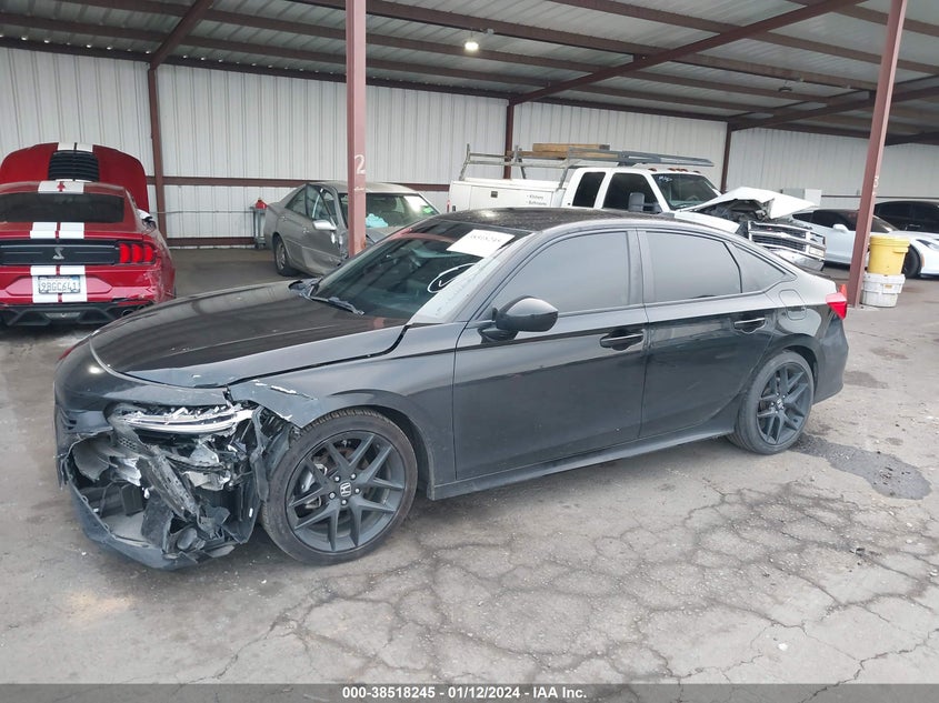 VIN 2HGFE2F52NH500143 2022 HONDA CIVIC SPORT