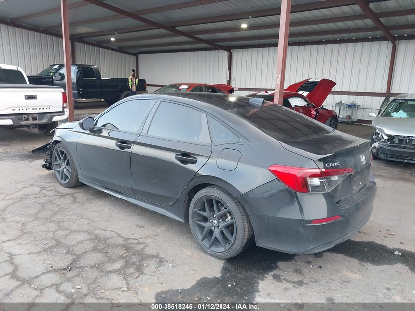 VIN 2HGFE2F52NH500143 2022 HONDA CIVIC SPORT