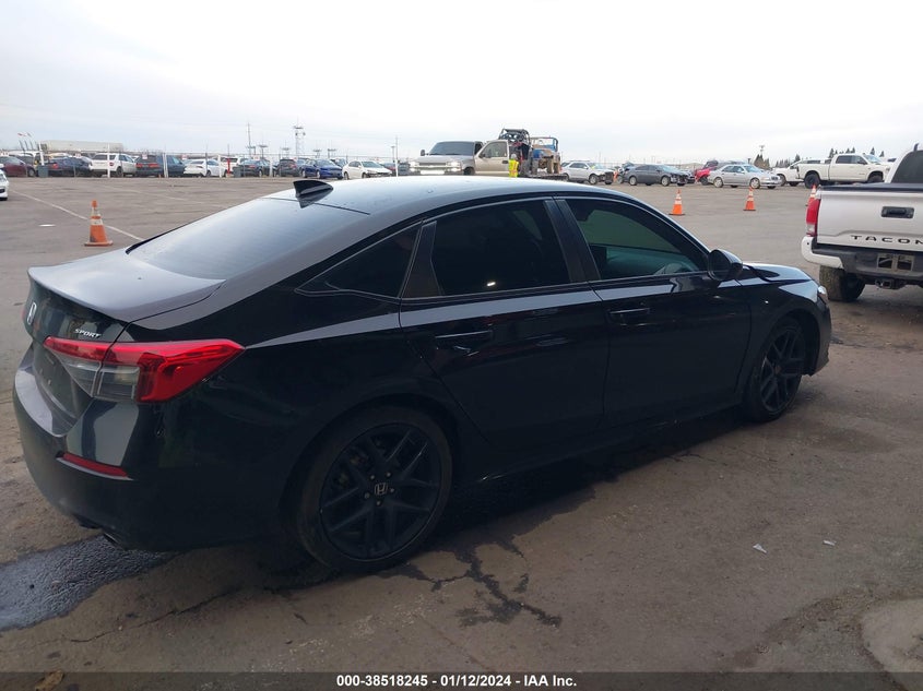 VIN 2HGFE2F52NH500143 2022 HONDA CIVIC SPORT