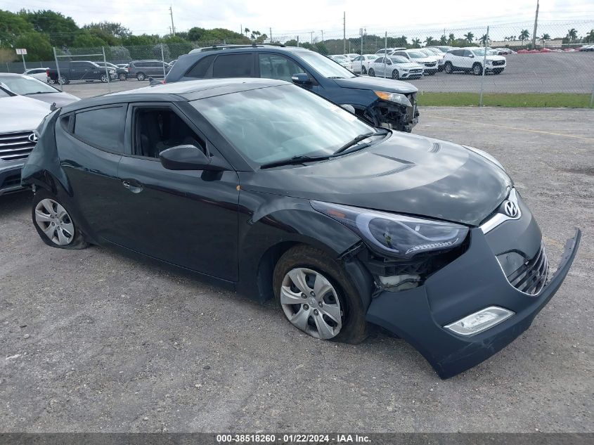 2014 HYUNDAI VELOSTER BASE W/BLACK - KMHTC6AD5EU206483