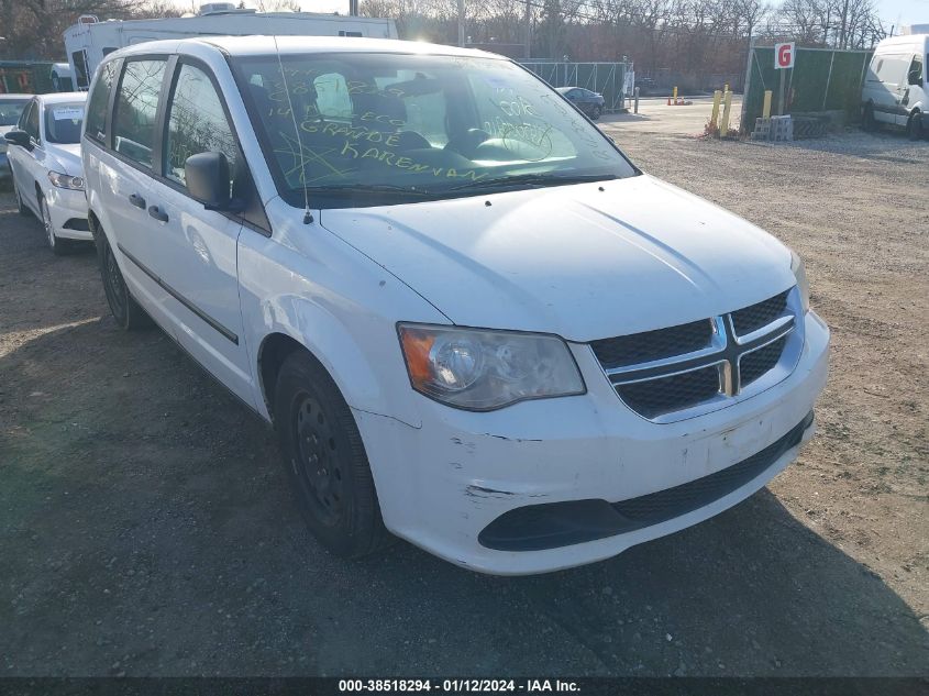 2014 DODGE GRAND CARAVAN AVP/SE - 2C4RDGBG5ER452845
