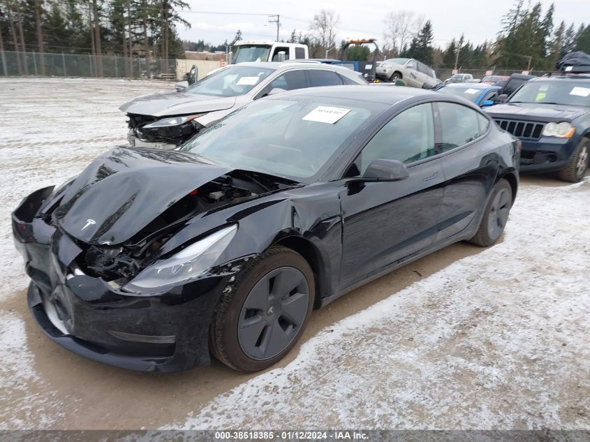 2022 TESLA MODEL 3 LONG RANGE DUAL MOTOR ALL-WHEEL DRIVE - 5YJ3E1EB6NF109909