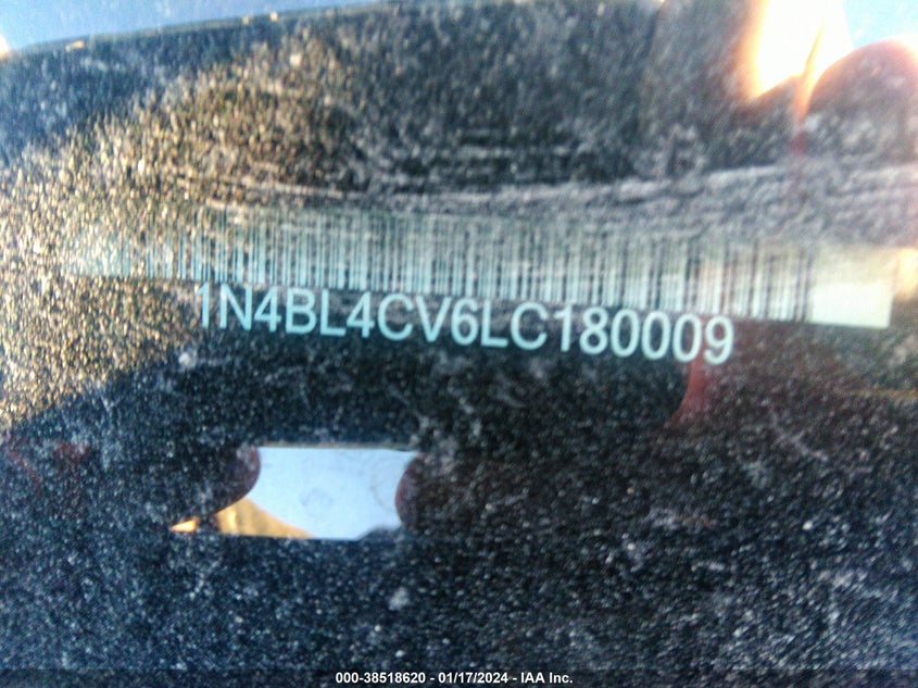 VIN 1N4BL4CV6LC180009 2020 NISSAN ALTIMA SR