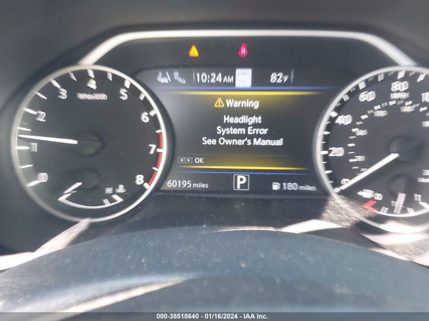 2021 NISSAN MAXIMA SV - 1N4AA6CV0MC507387