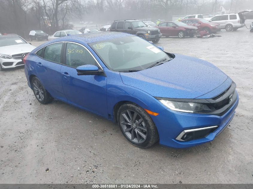 Lot #2541527910 2021 HONDA CIVIC EX salvage car