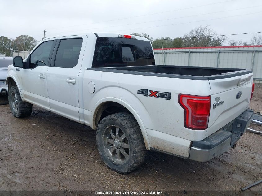 2015 FORD F-150 LARIAT - 1FTEW1EF8FKD33020