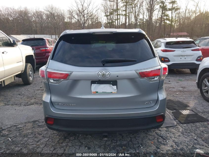 2015 TOYOTA HIGHLANDER XLE - 5TDKKRFH6FS106771