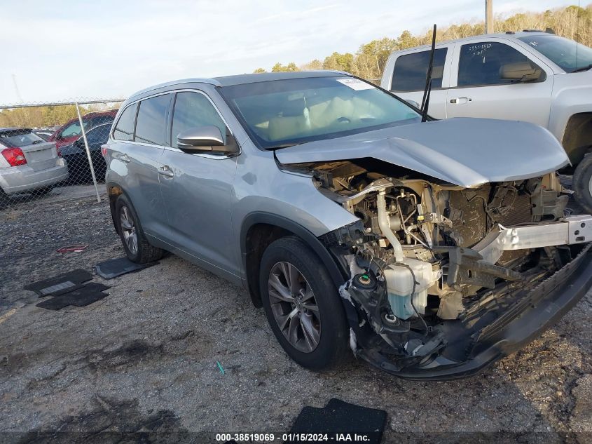 2015 TOYOTA HIGHLANDER XLE - 5TDKKRFH6FS106771