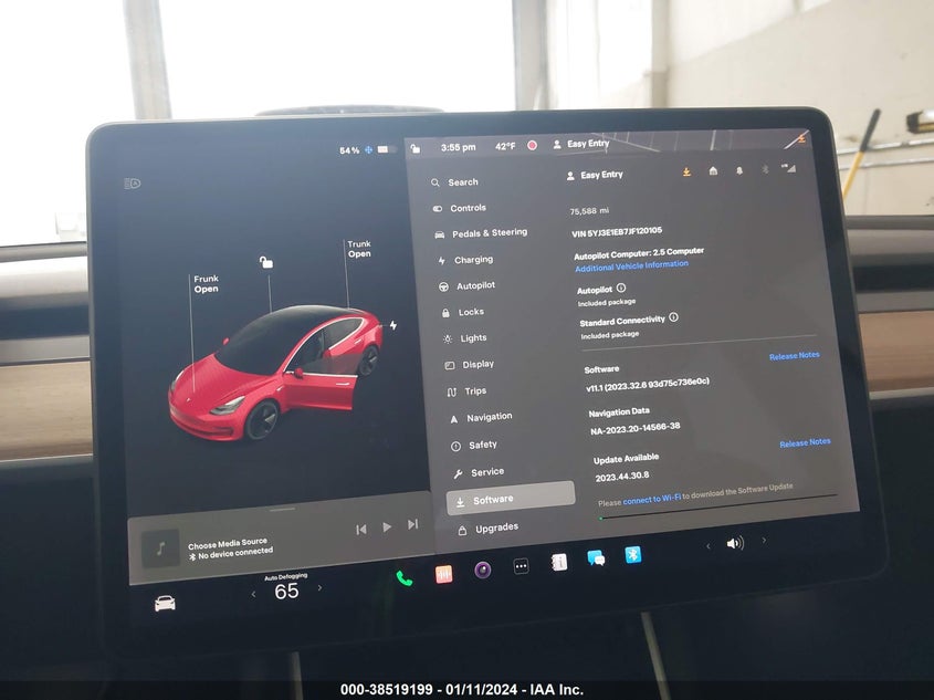 VIN 5YJ3E1EB7JF120105 2018 TESLA MODEL 3 LONG RANGE/PERFORMANCE