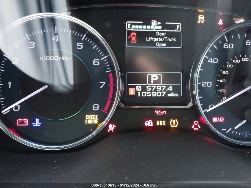 2015 SUBARU XV CROSSTREK 2.0I LIMITED - JF2GPAPC7F8310559