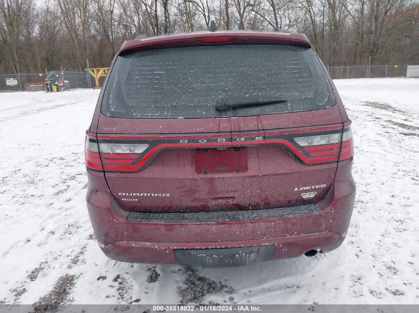 2016 DODGE DURANGO LIMITED - 1C4RDJDG1GC433361