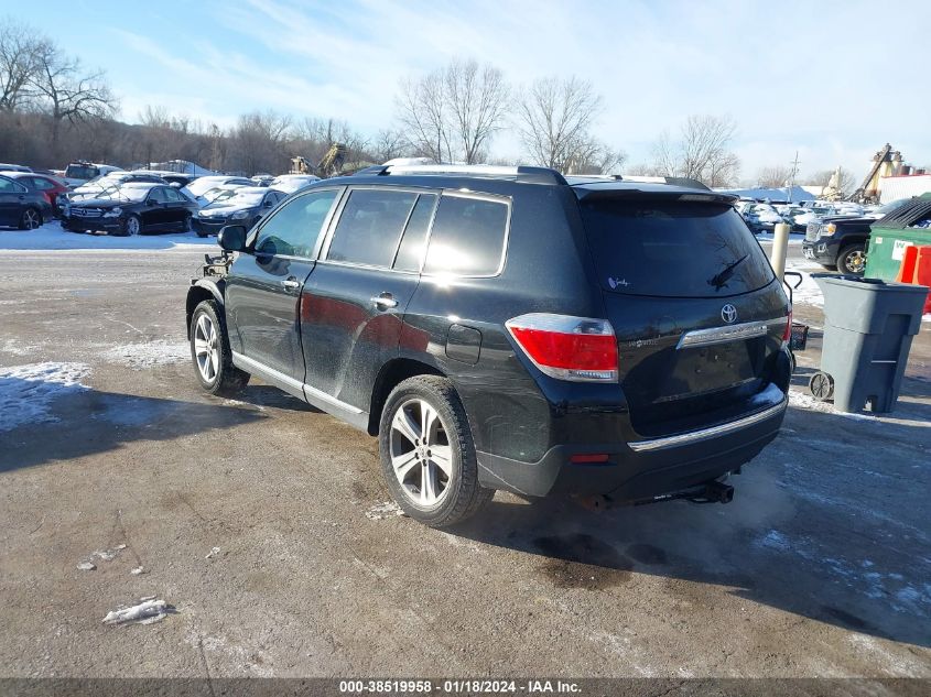 2013 TOYOTA HIGHLANDER LIMITED V6 - 5TDYK3EH5DS129867