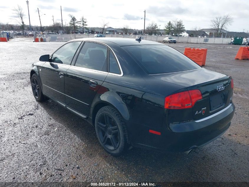 WAUDF78E48A094721 | 2008 AUDI A4