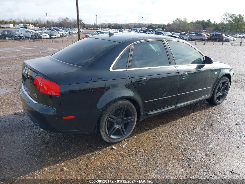 WAUDF78E48A094721 | 2008 AUDI A4