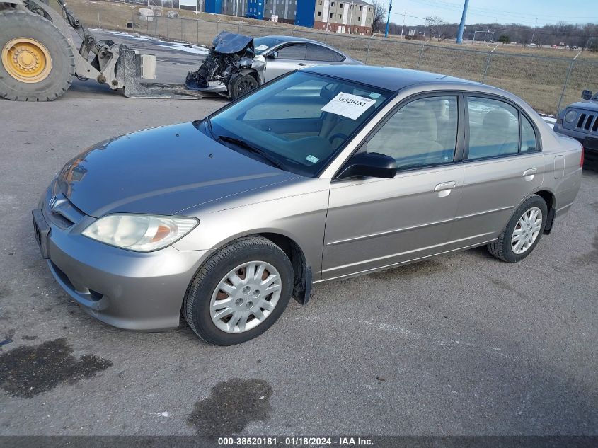 1HGES16574L025590 | 2004 HONDA CIVIC