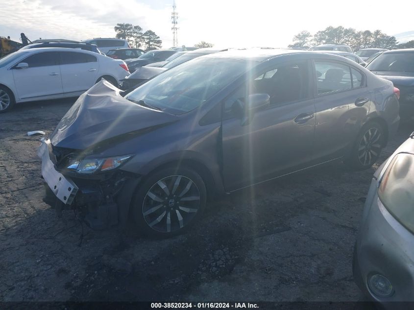 2015 HONDA CIVIC EXL - 19XFB2F93FE106917