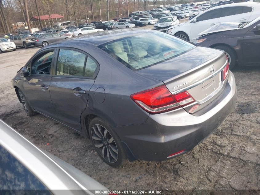 2015 HONDA CIVIC EXL - 19XFB2F93FE106917