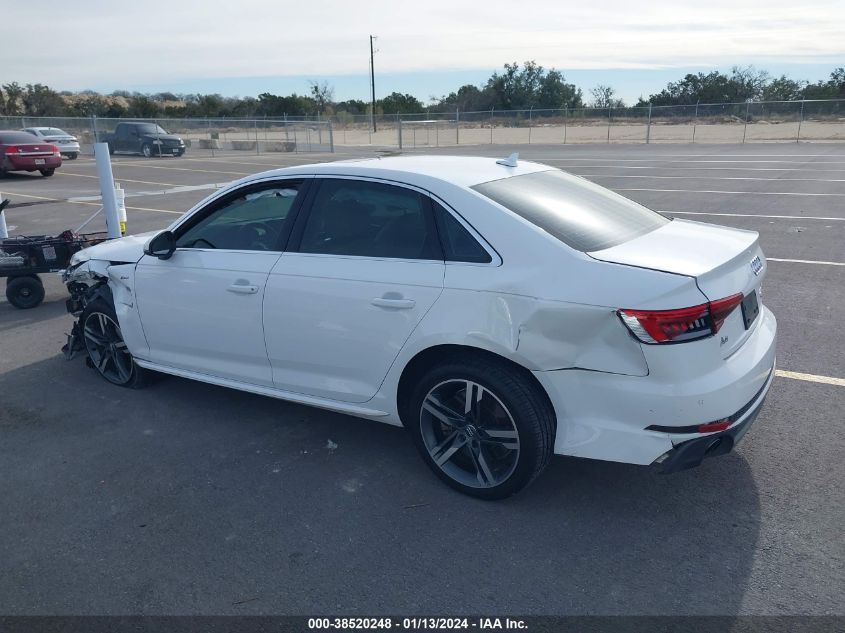 2017 AUDI A4 2.0T PREMIUM - WAUENAF49HN036515