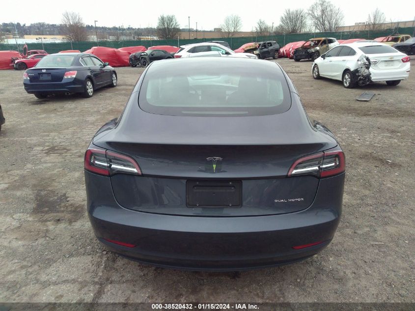 2022 TESLA MODEL 3 - 5YJ3E1EB4NF181207