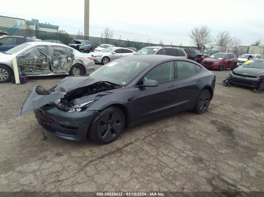 2022 TESLA MODEL 3 - 5YJ3E1EB4NF181207