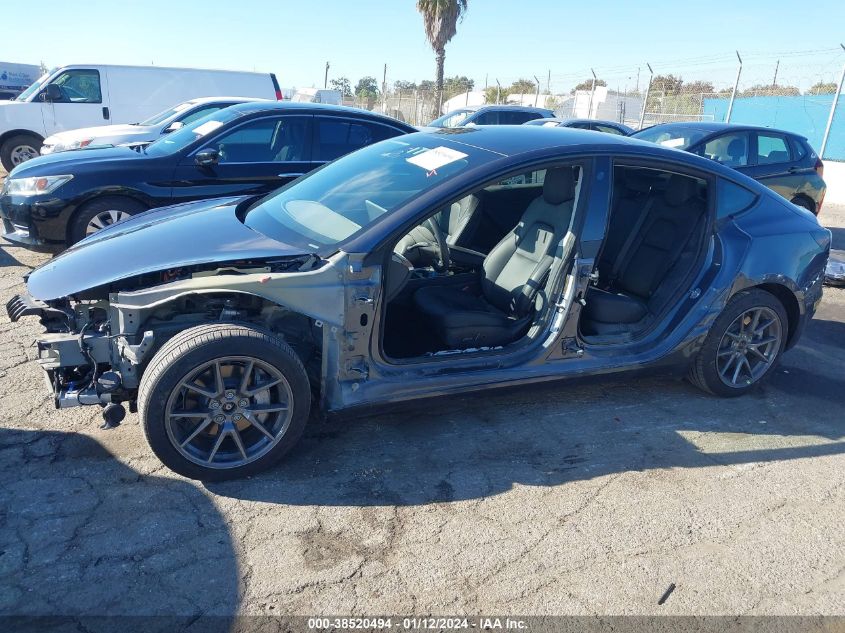 2022 TESLA MODEL 3 LONG RANGE DUAL MOTOR ALL-WHEEL DRIVE - 5YJ3E1EB7NF299025
